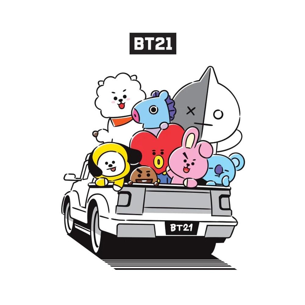 NWT❤️BT21 Line Friends Logo Graphic Tee szM - Picture 6 of 6